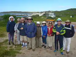 Trail group photo with Anne